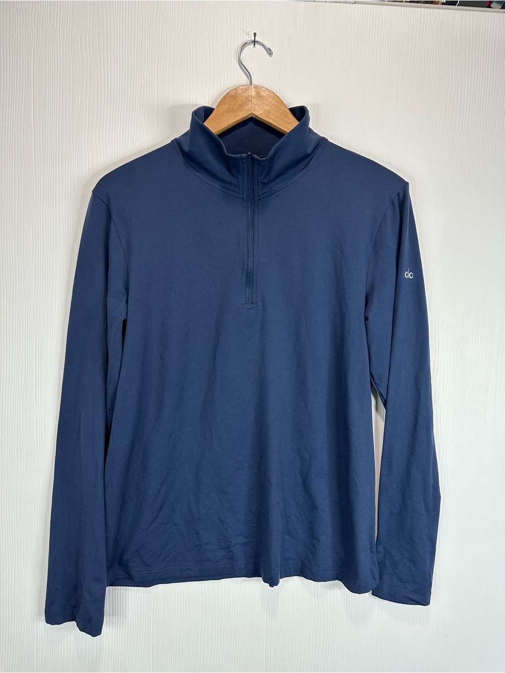 ALO Yoga Men's Navy Quarter-Zip Pullover